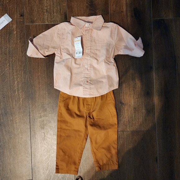 Little boys sz 12 mos. Gymboree dress shirt and Jeans - Picture 1 of 6